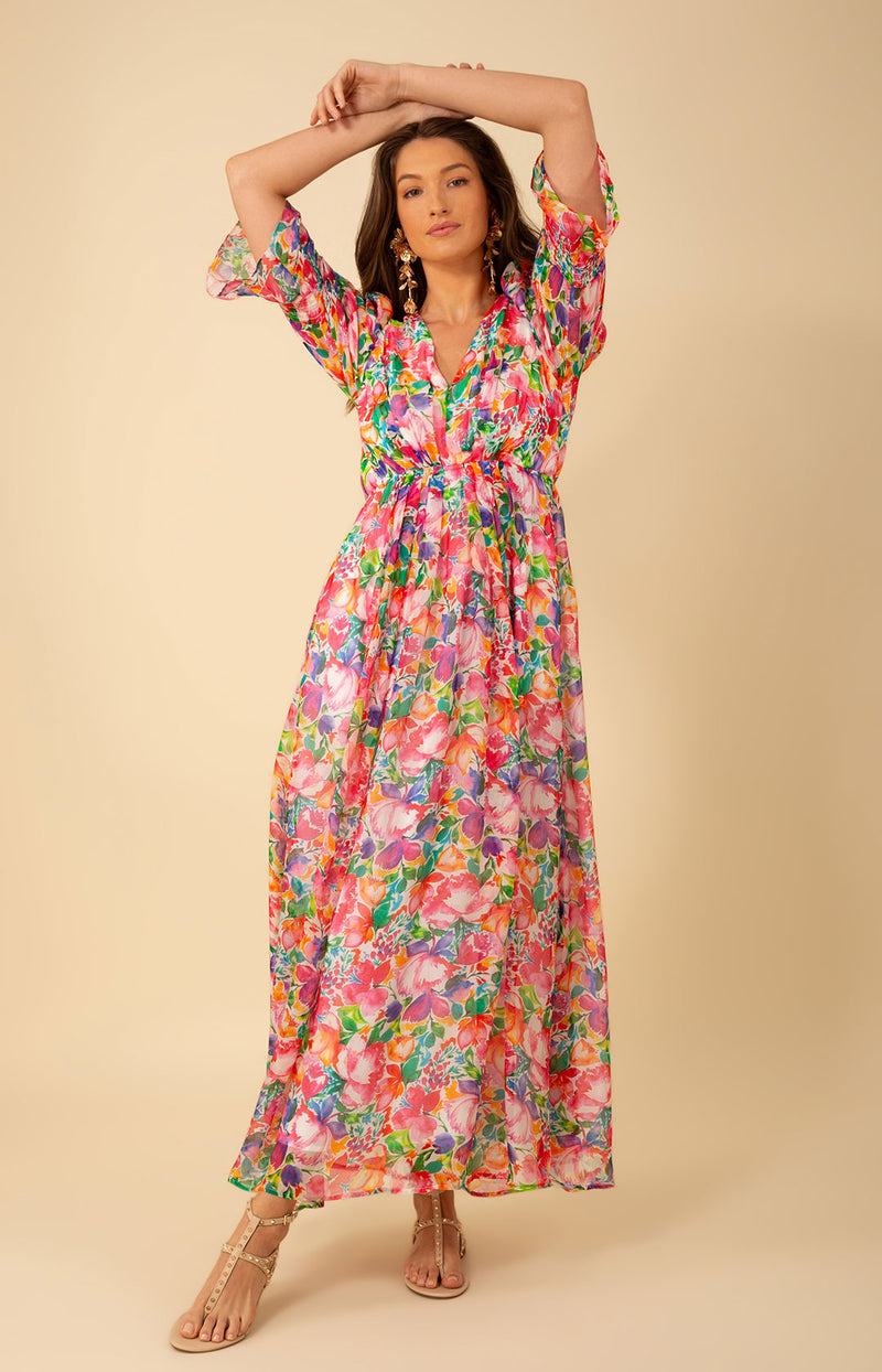 Ophelia Chiffon Maxi Dress