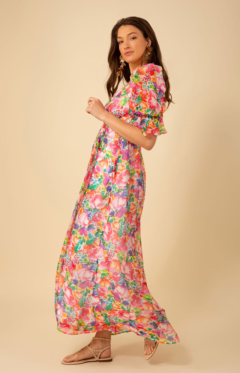 Ophelia Chiffon Maxi Dress