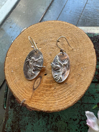 Doves With Olive Branch Earrings *724SE42