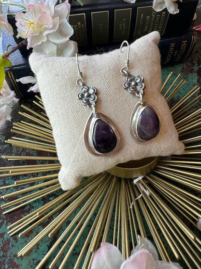 Amethyst Tear Drop Earrings *724SE33