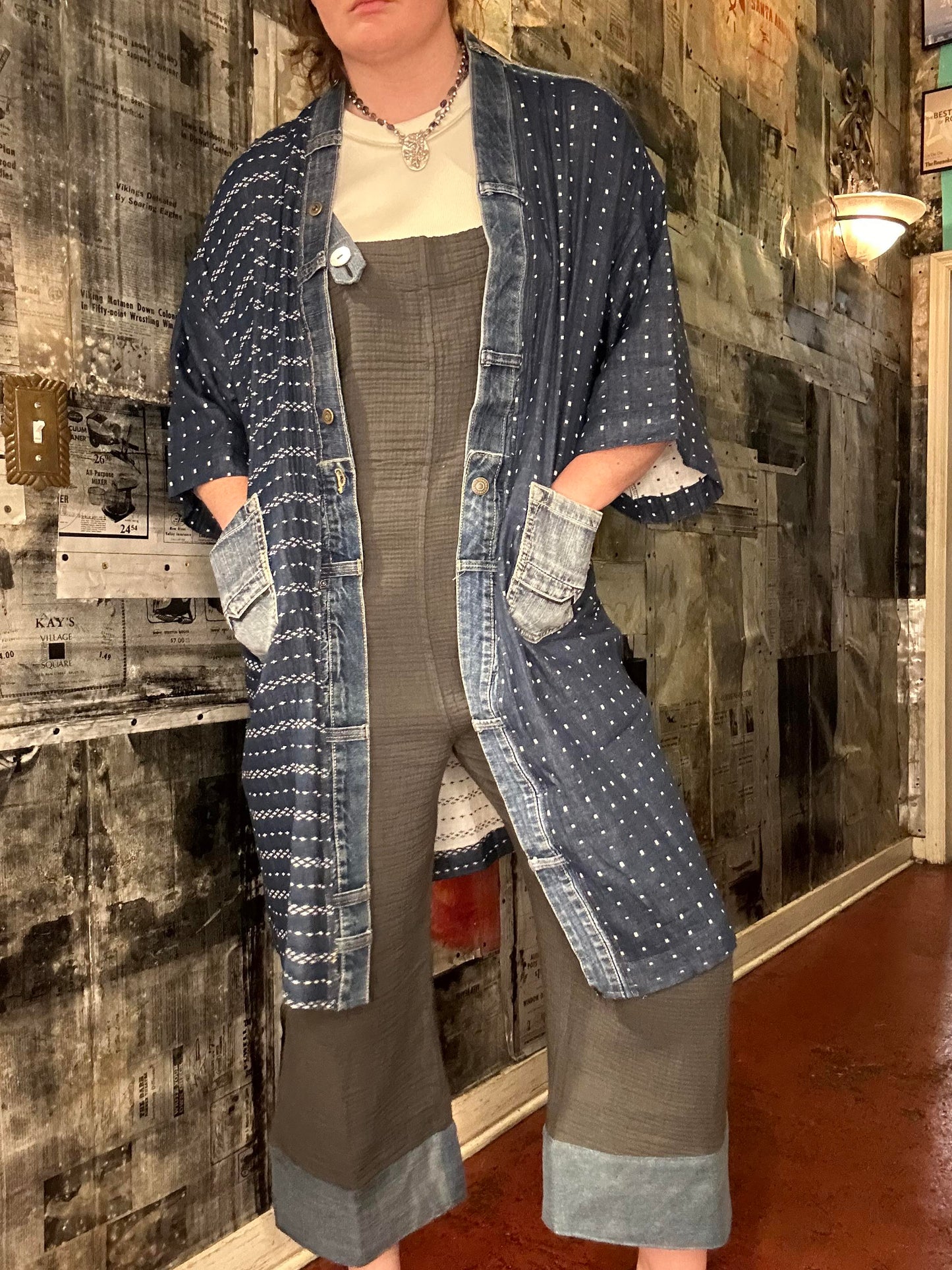 Hallie Cardigan - Navy Mix