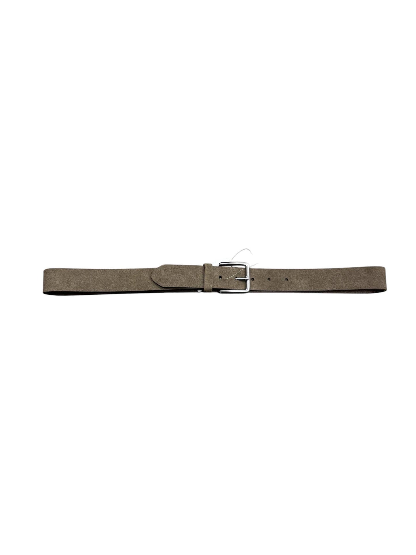 Brody Suede 100% Leather 3.5 CM Solid Belt Taupe Brown