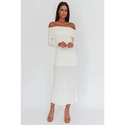 Off Shoulder Maxi Dress