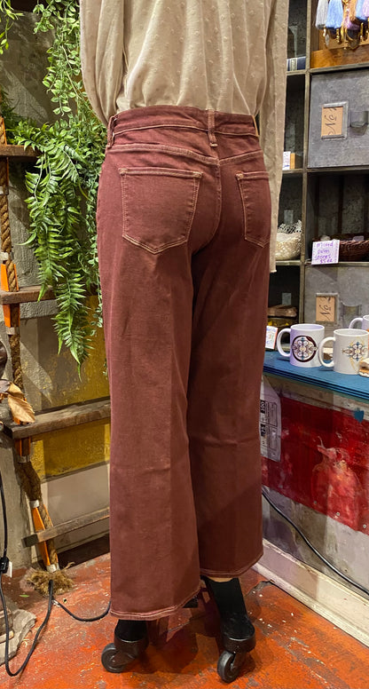 Taylor Straight Leg Denim Jean - Cabernet Cherry
