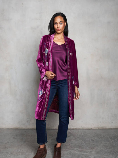 Velvet Duster - Plum