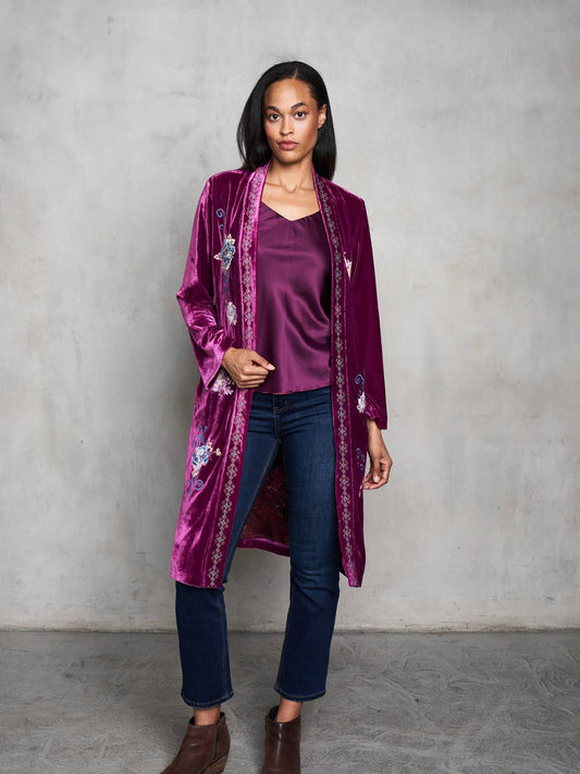 Velvet Duster - Plum