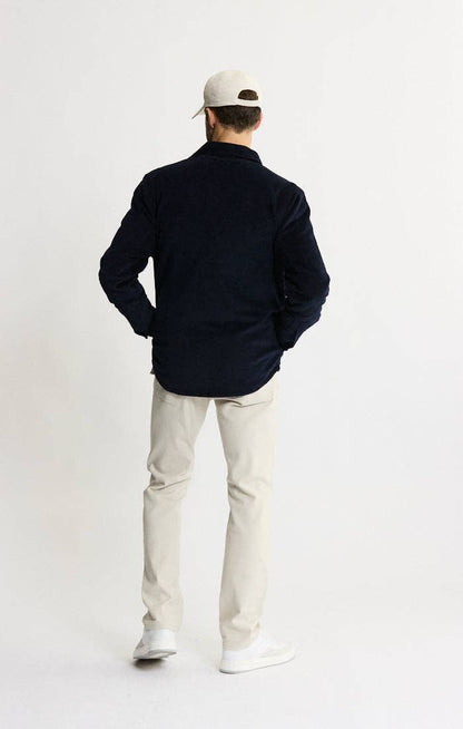 Concord Sherpa Lined Corduroy Shirt Jacket - Dark Navy