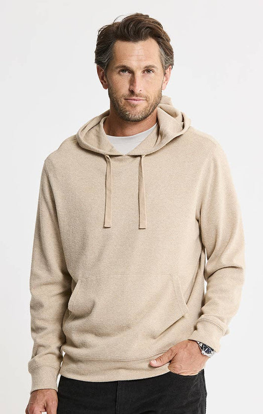 Knit Flannel Hoodie - Ivory