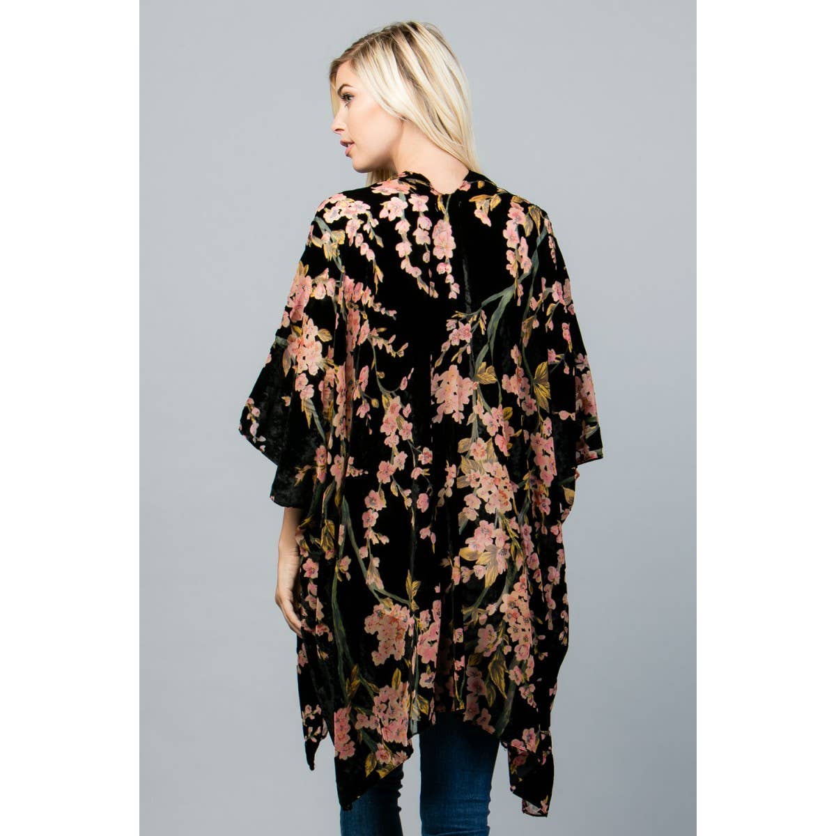 Cherry Blossom Print Kimono