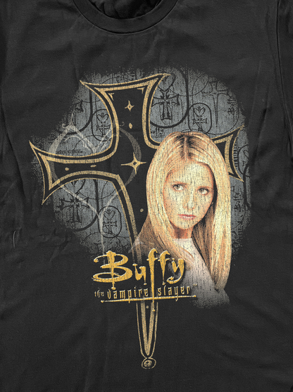 Buffy The Vampire Slayer Promo Washed Black T-Shirt