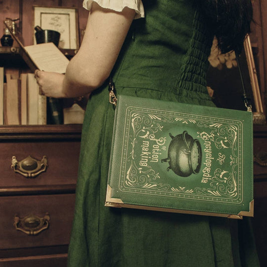 The Encyclopedia of Potion Making Book Handbag Crossbody Purse - Large