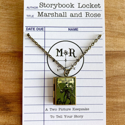 Book Locket The Princess Bride - Bronze