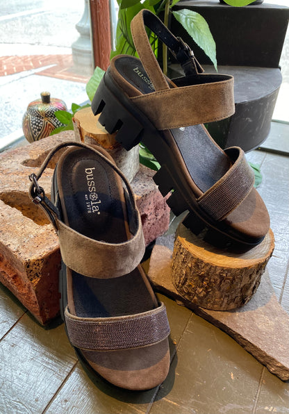 Colleen Sandal - Taupe Suede