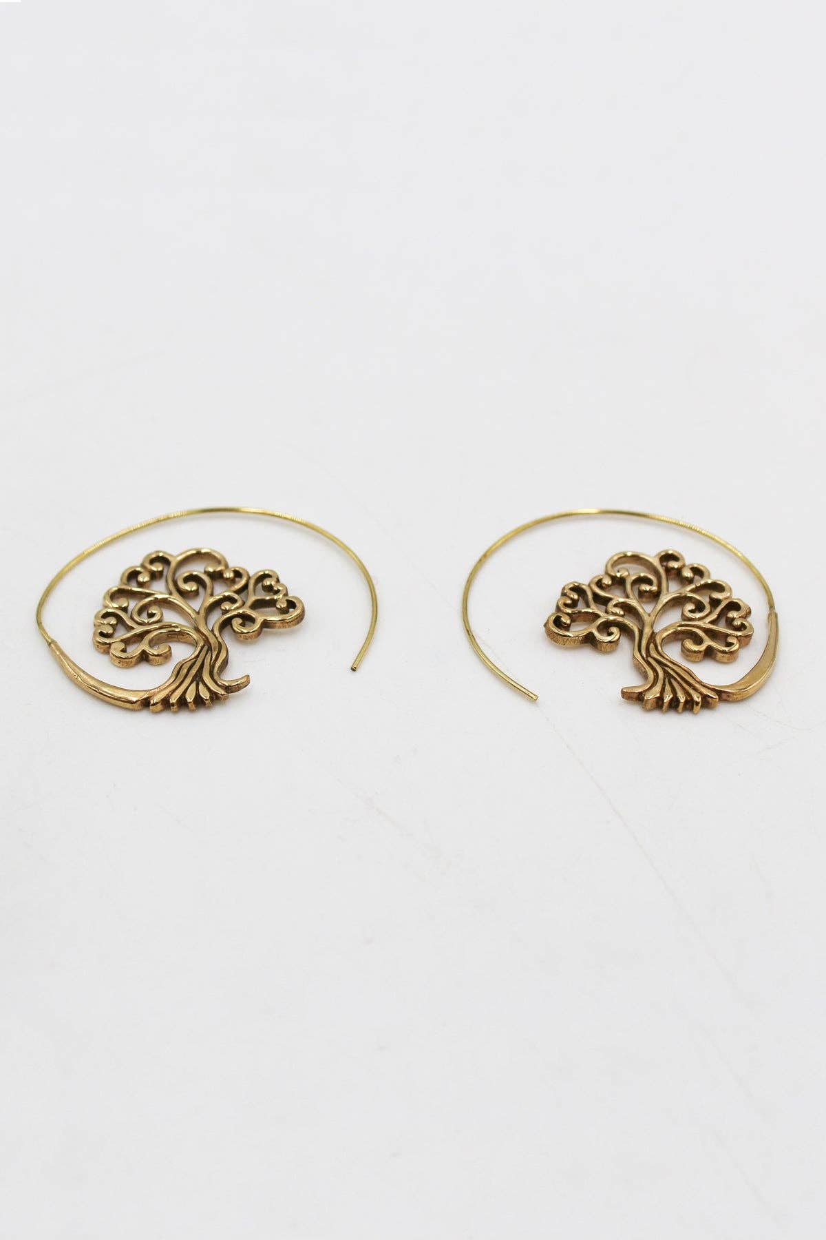 Tree of Life Hoop Earrings