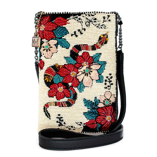 Hiss Mini Beaded Crossbody Handbag