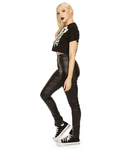 Skeleton Crop Top