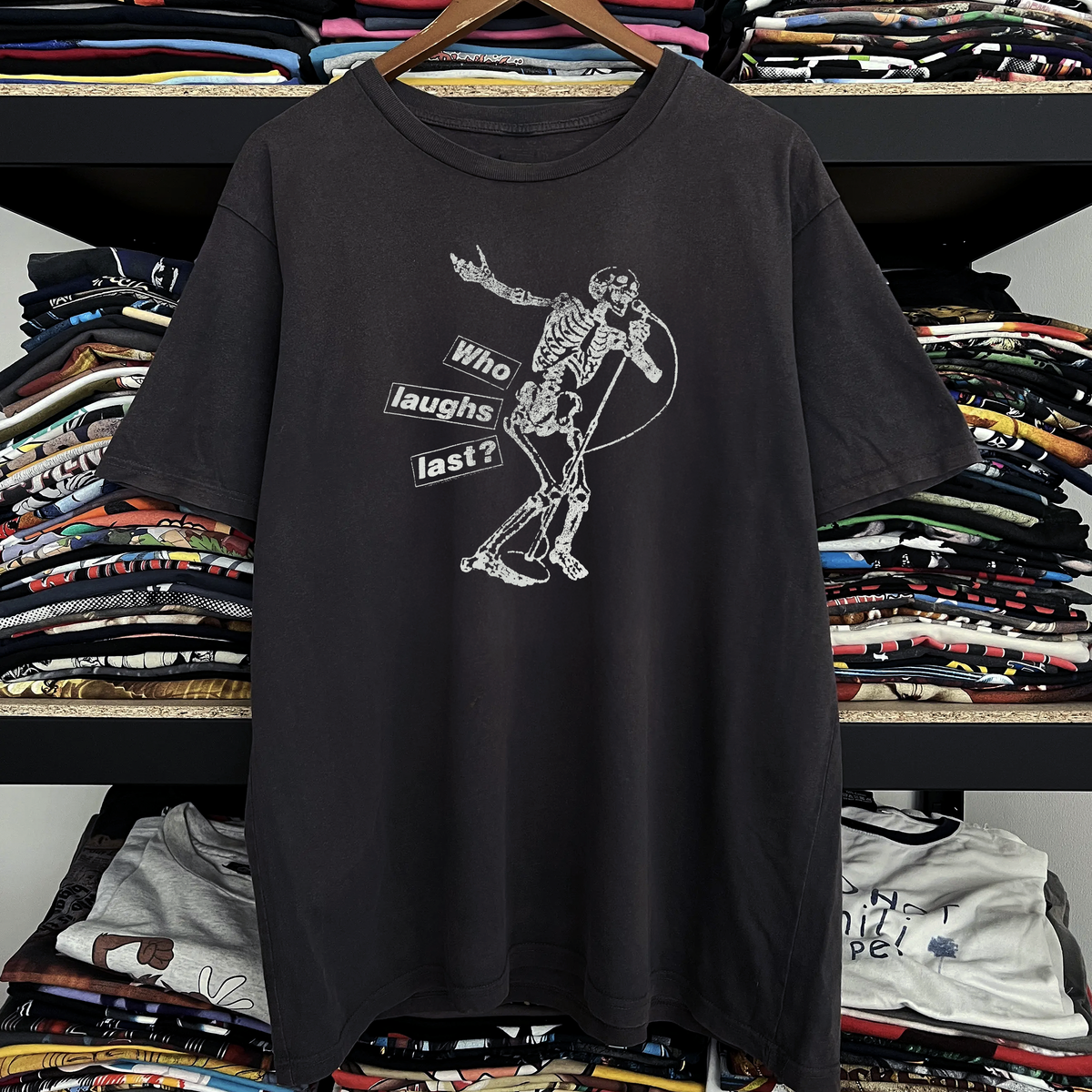 1997 Rage Against The Machine Who Laughs Washed Black T-Shirt