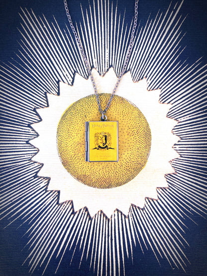 Book Locket Harry Potter - House Hufflepuff - Stainless Steel