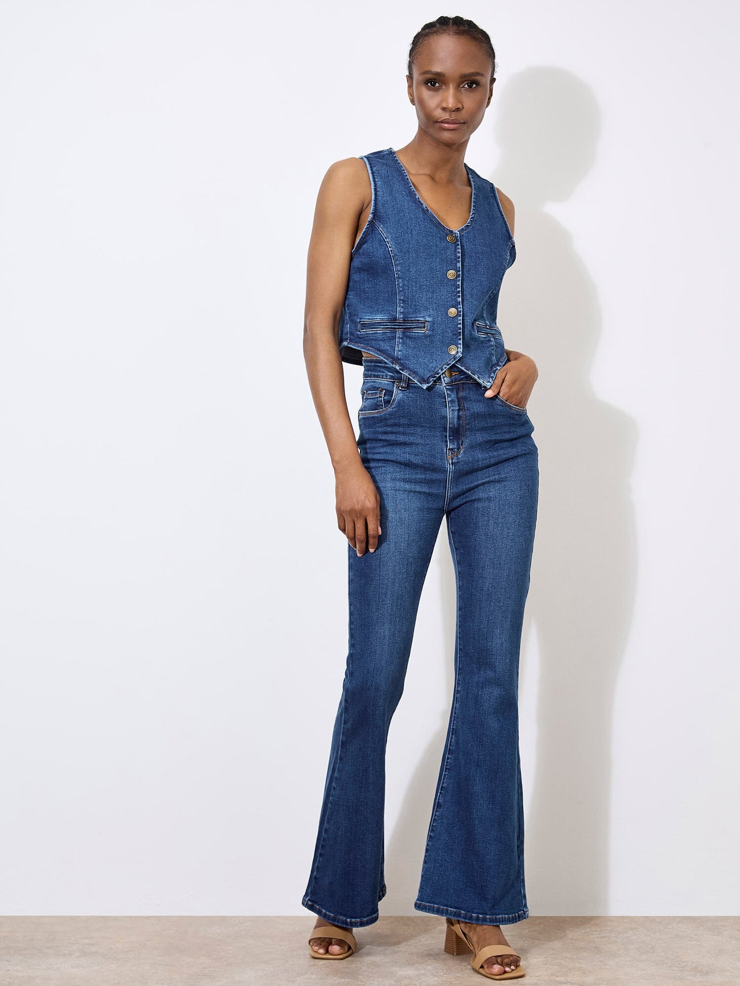 Denim Waistcoat - Blue