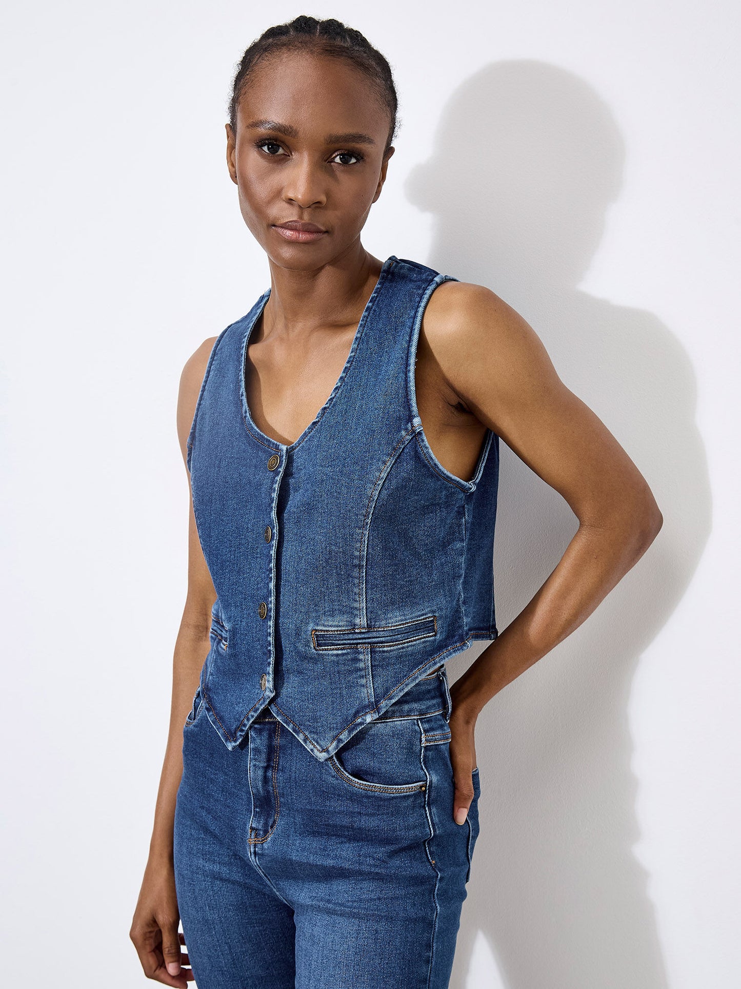 Denim Waistcoat - Blue