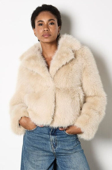 Fur Collar Short Coat