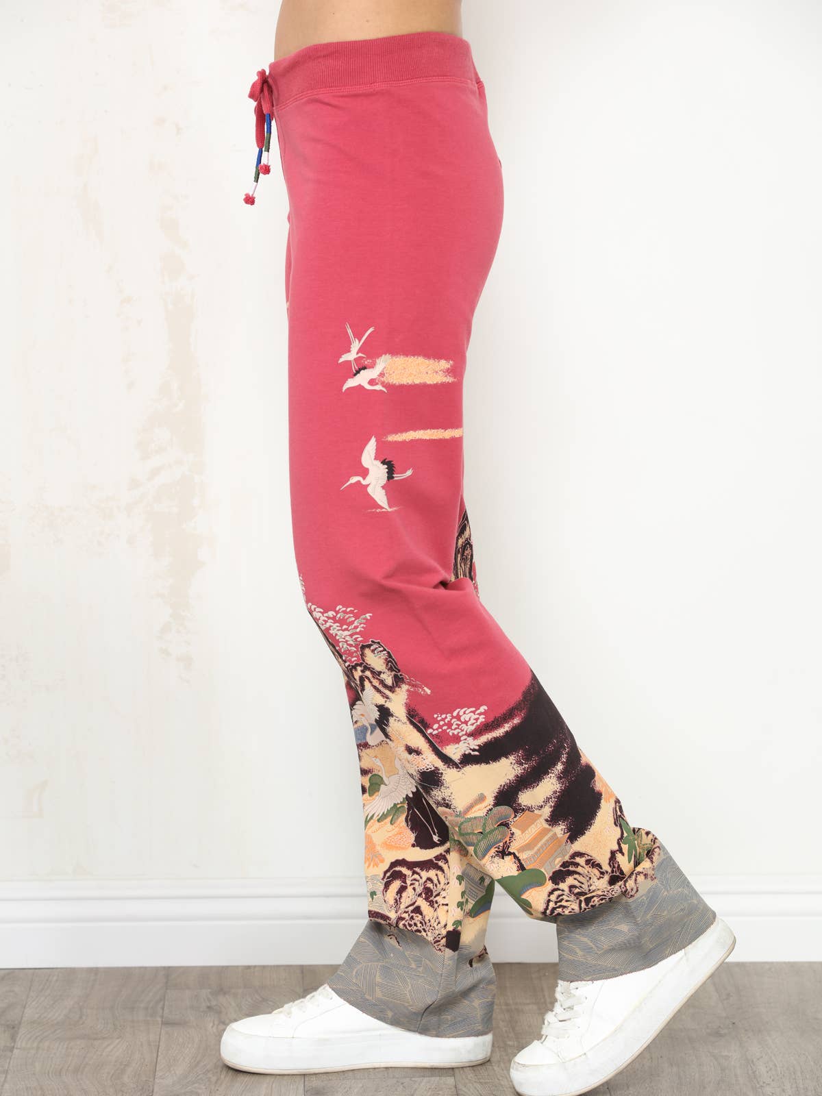 Cranes Print Pant