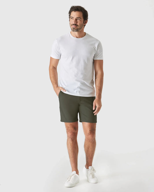 Comfort Chino Shorts 7" - Military Green
