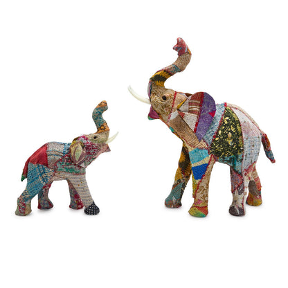 Patchwork Standing Elephant - Large
