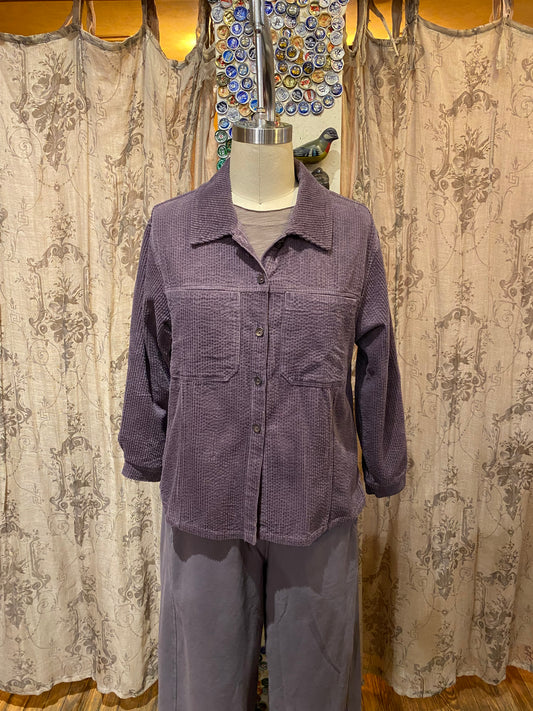 Purple Button Up Jacket