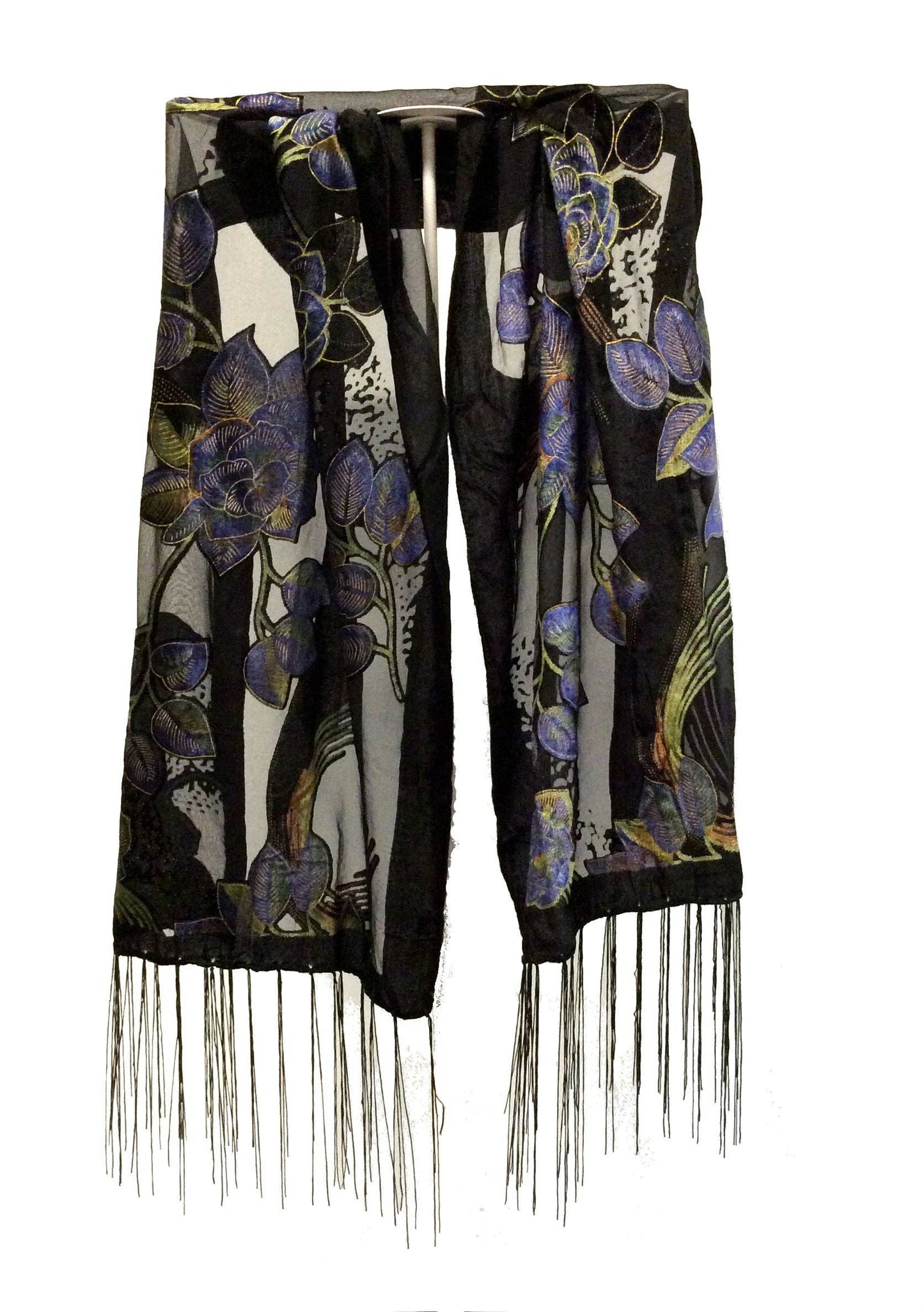 Floral Velvet Scarf