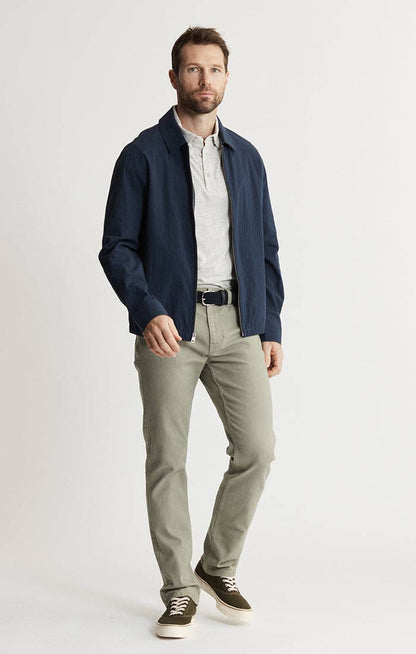 Charles Seersucker Full Zip Jacket - Navy