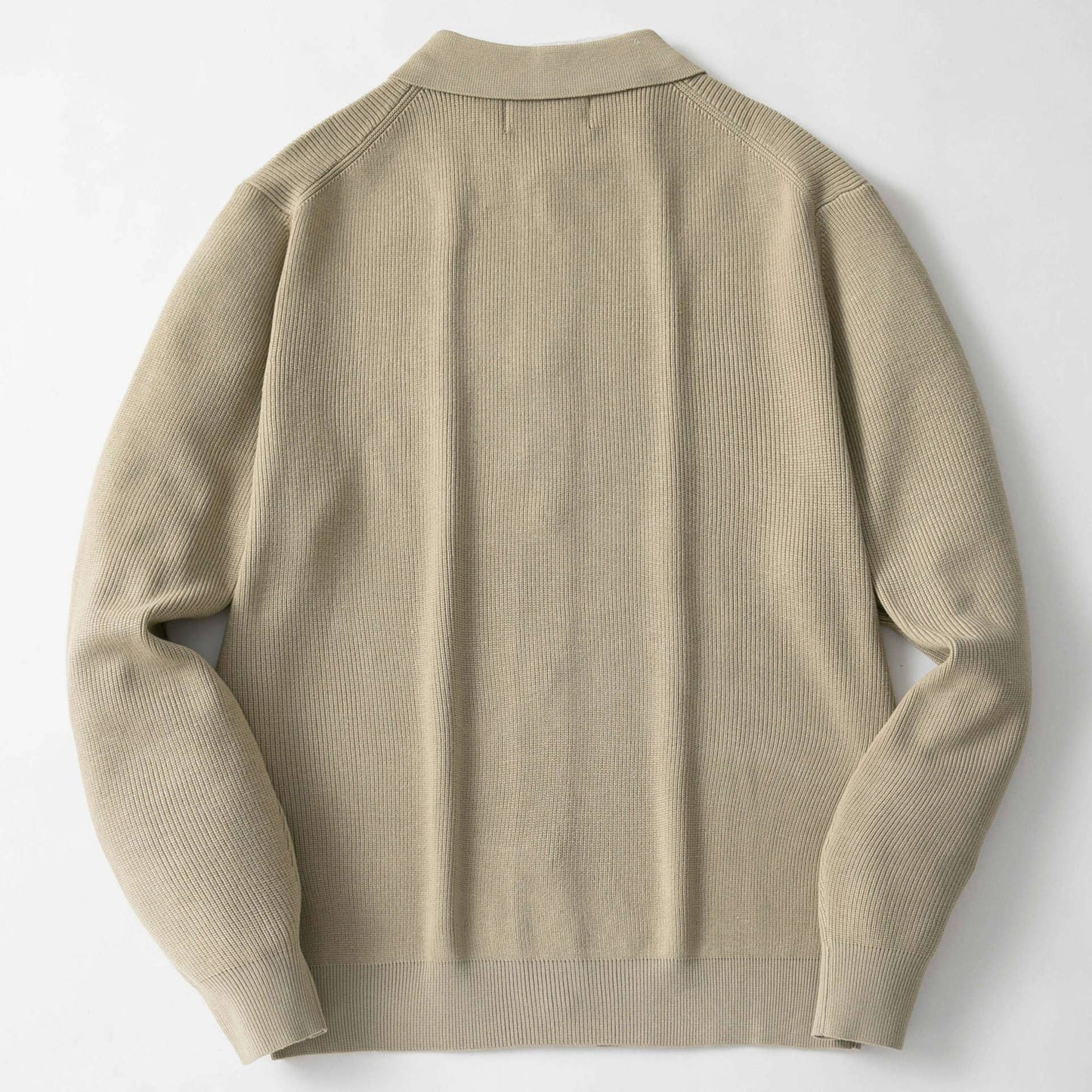 Men's Casual Knit Cardigan Sweater - Khaki