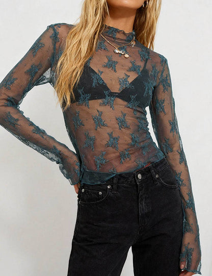 Floral Lace Layering Top - Multiple Colors