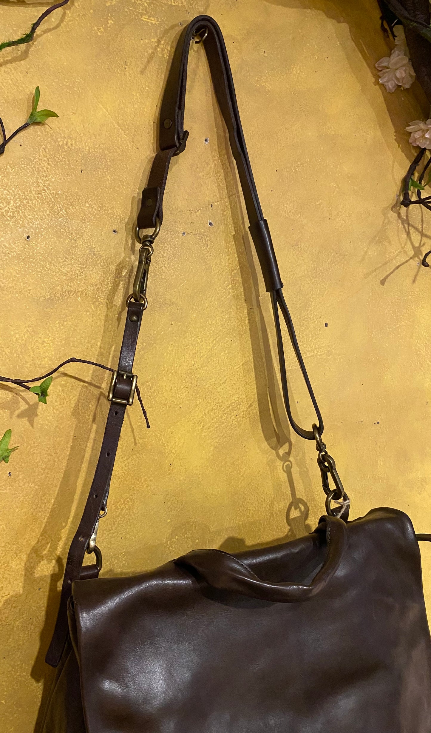 Hudde Leather Bag - Dark Brown