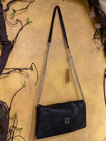 Hawkins Leather Crossbody Bag - Black