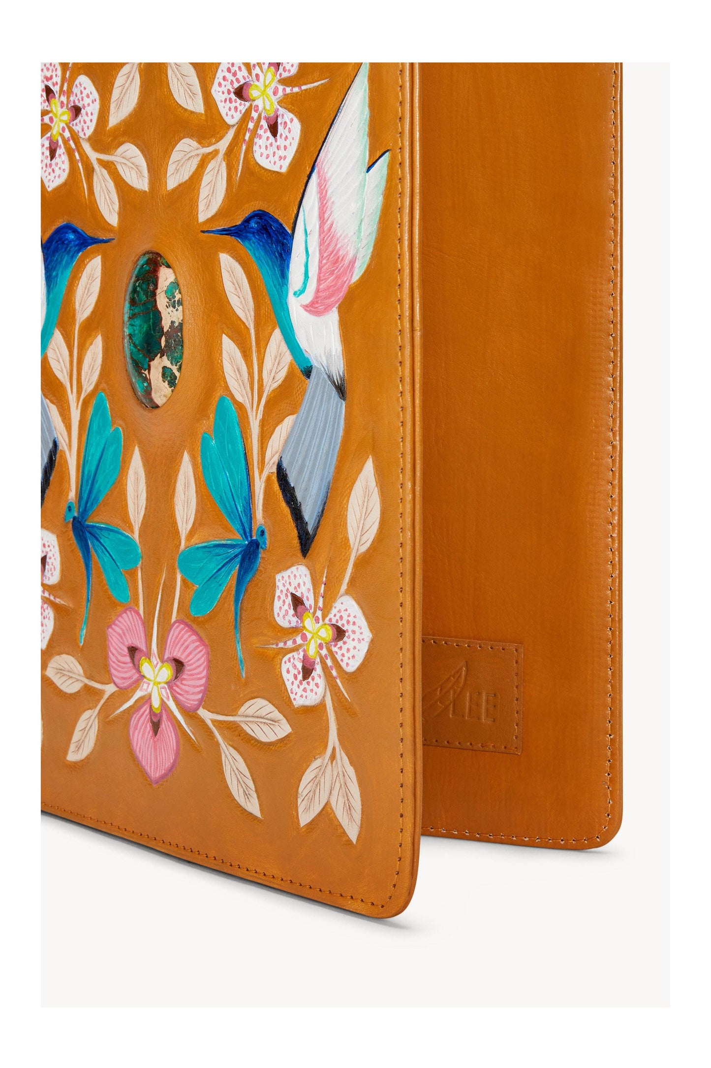 King Notebook - Antique Tan /Turquoise