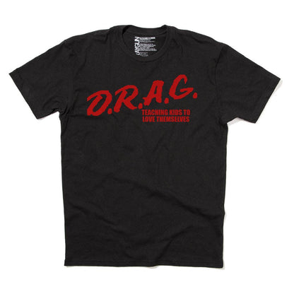 D.R.A.G. - Teaching Kids to Love Themselves Black Graphic Tee