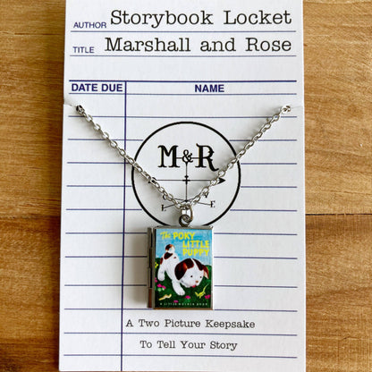 Book Locket The Poky Little Puppy - Stainless Steel