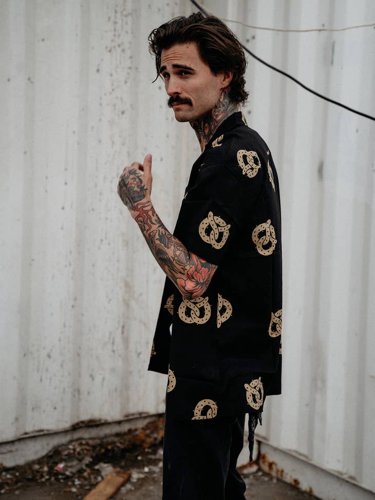 Don't Get It Twisted Pretzel Button Up - Unisex - La De Da