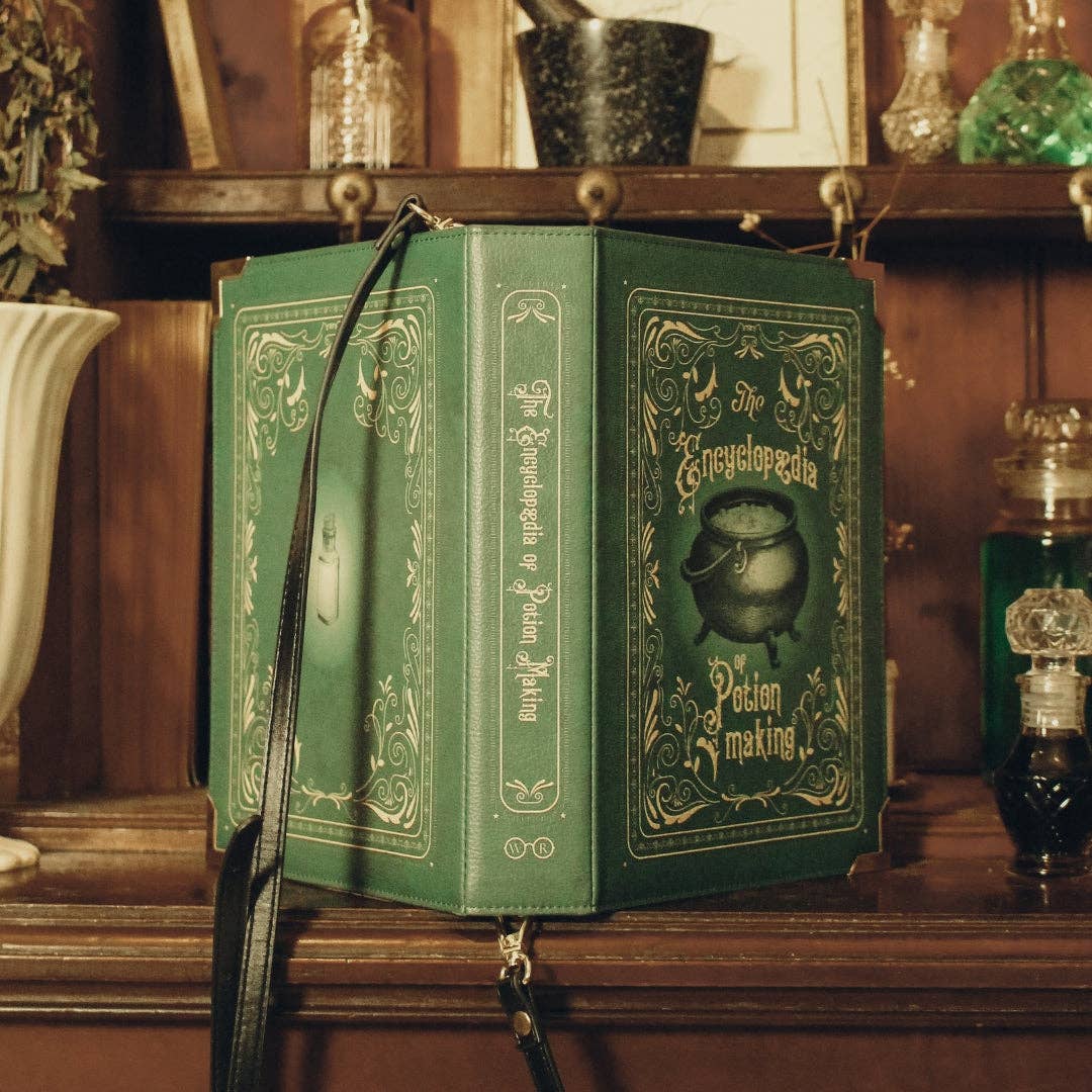 The Encyclopedia of Potion Making Book Handbag Crossbody Purse - Large