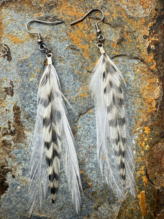 Ghost Dancer Feather Earrings