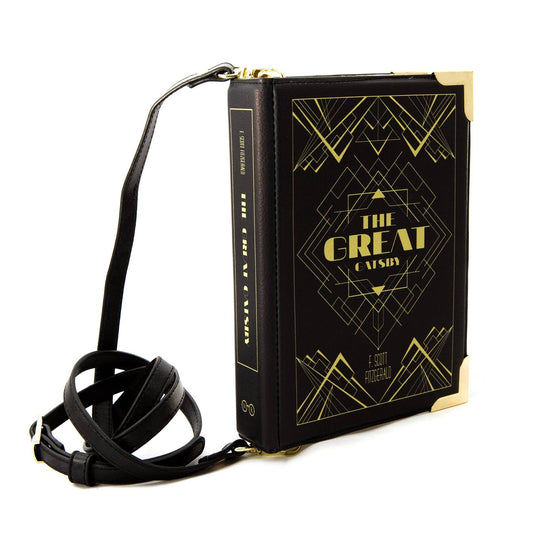 The Great Gatsby Art Deco Book Crossbody Handbag - Small