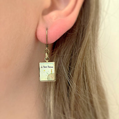 Earrings Book Locket The Little Prince - French Version