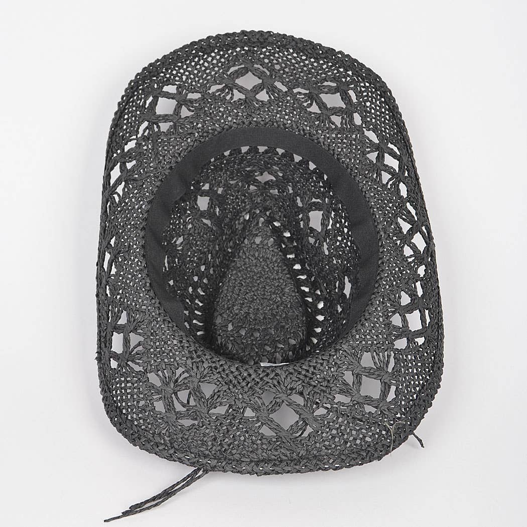Faux Straw Cowboy Hat