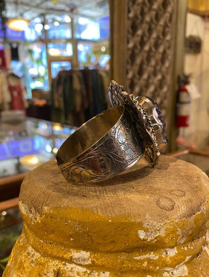 Amethyst Skull Cuff Bracelet (1)