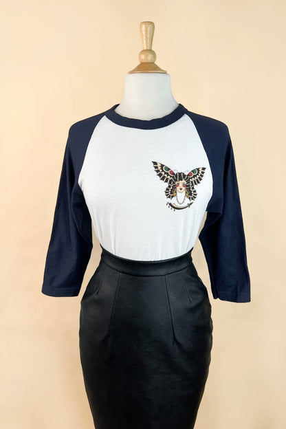 Butterfly Lady Unisex Raglan Tee- Unisex