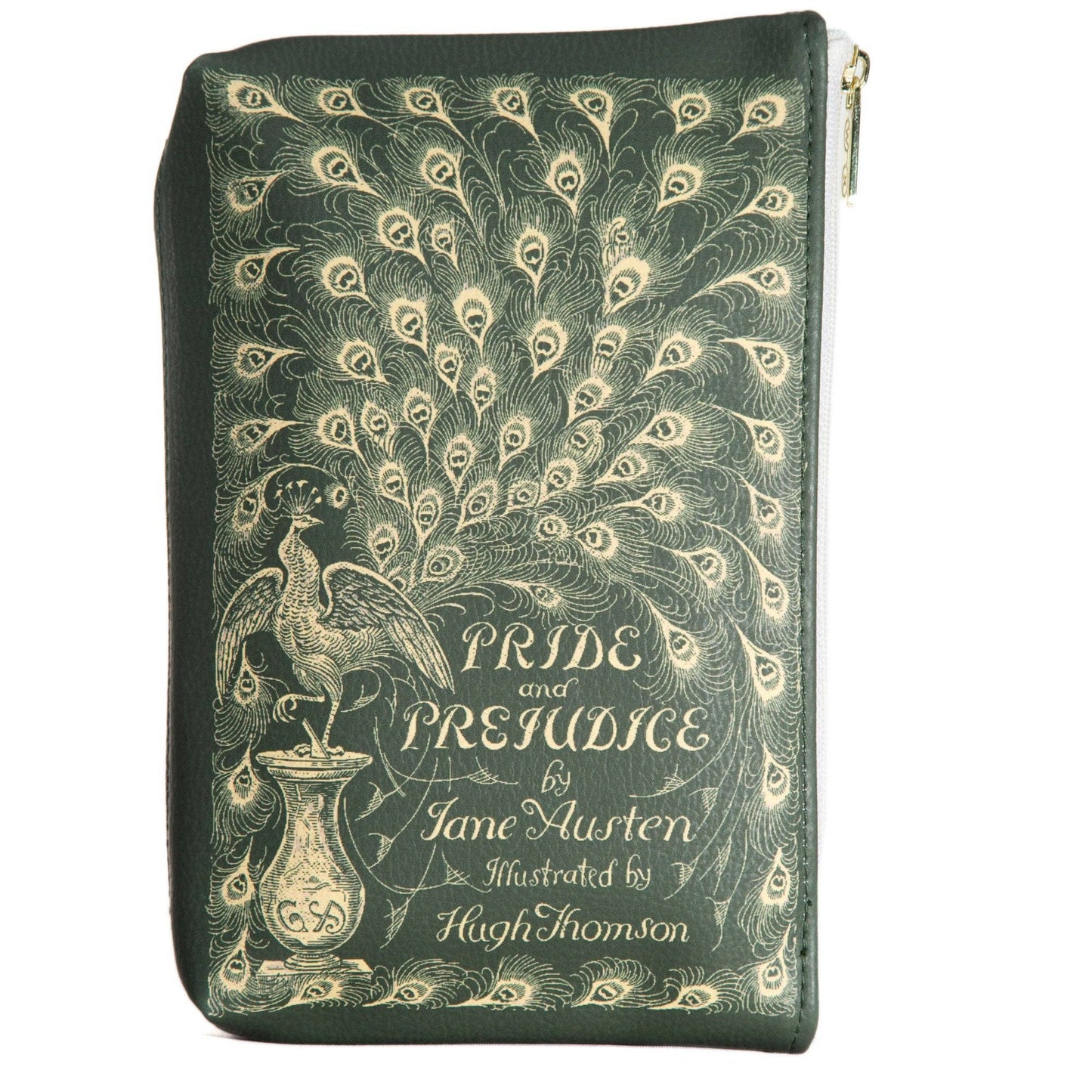 Pride and Prejudice Green Makeup Pouch