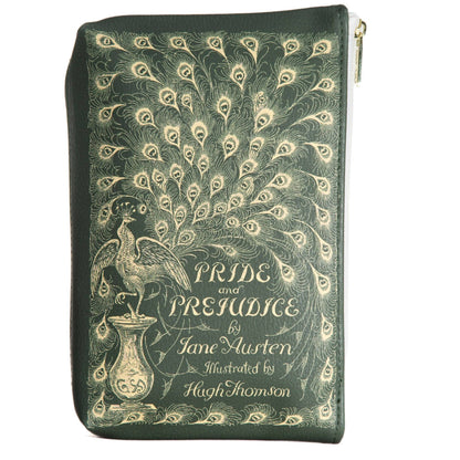 Pride and Prejudice Green Makeup Pouch