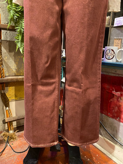 Taylor Straight Leg Denim Jean - Cabernet Cherry