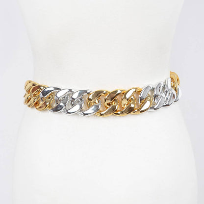 Oversized Chain Belt - Gold/Silver